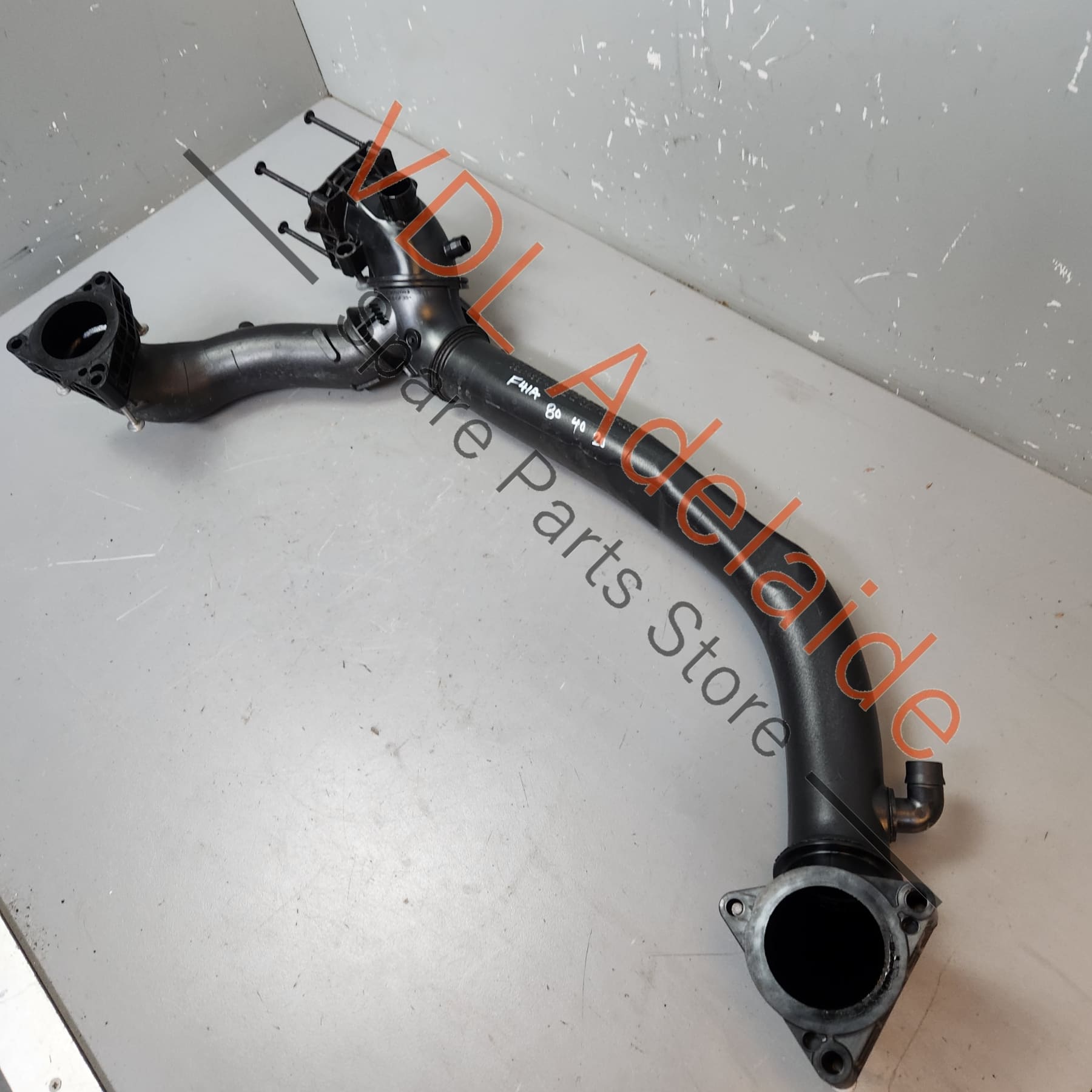 06M145674DA   Audi S4 V6 3.0L Engine Charge Air Intake Pipe 06M145674DA Plastic