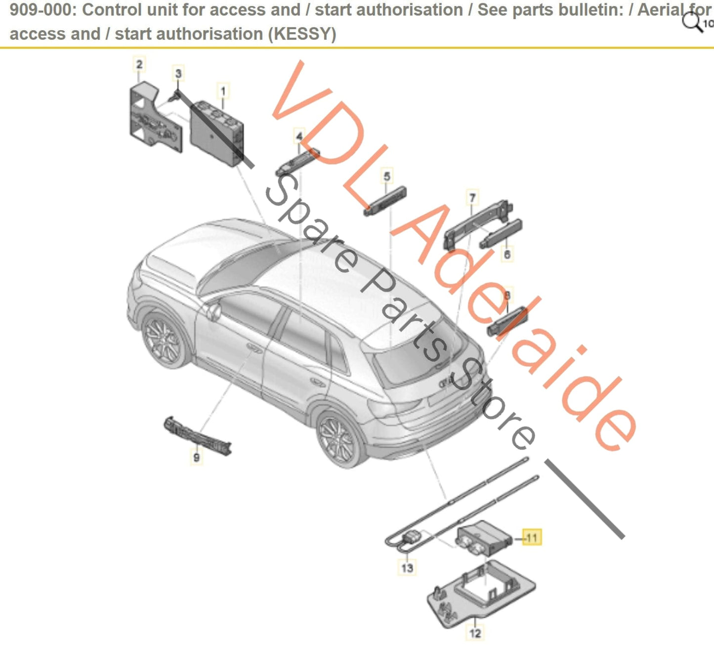3G0962243D 83A962239   Audi Q3 RSQ3 Rear Bumper Auto Boot Hatch Opening Module with Sensor 83A962239 3G096224D