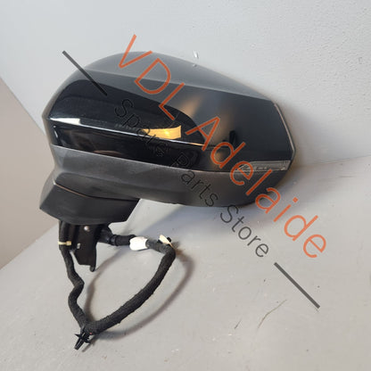 83C857409J9B9 81A857535G 81A857527AGRU  Audi Q3 RSQ3 F3 Left Folding Exterior Rear View Wing Mirror w automatic anti dazzle, parking camera & glass