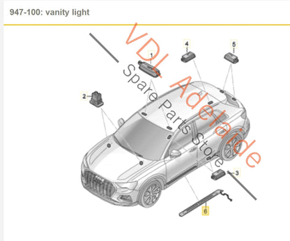 83A947417B 83A947418B   Audi RSQ3 F3 Pair of Illuminated Door Trim Scuff Plates Trim 83A947418B 83A947417B