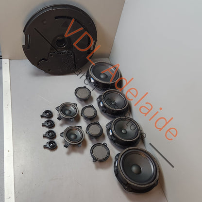 83A035415B 83A035411A 83A035399A 83A035709 Audi RSQ3 F3 14x Speaker Set of B&O Bang Olufsen Speakers Audio incl Subwoofer