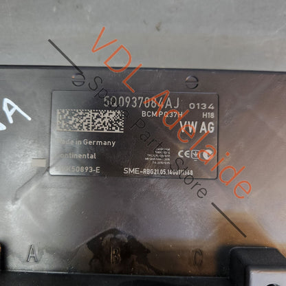 5q0937084AJ    VW Golf MK7 Central Onboard Power Supply Control Convenience BCM Module 5Q0937084AJ