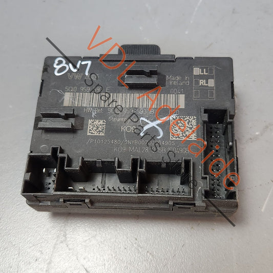 5Q0959593E 5Q0959593B   Audi RS3 S3 A3 8V Front Drivers Door Control Unit 5Q0959593E