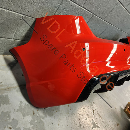 8V4807067JGRU 8V0253181F   Audi RS3 8V Hatch Rear Bumper Assembly & Rear Muffler Y6Y6 Y6 / Y3T Catalunya Red Metallic