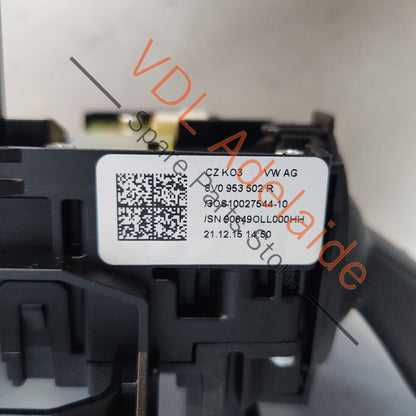 8V0953521GK 8V0953502R   Audi A3 S3 RS3 8V Steering Column Switch for Indicators Wipers Cruise 8V0953521GK 8V0953502R