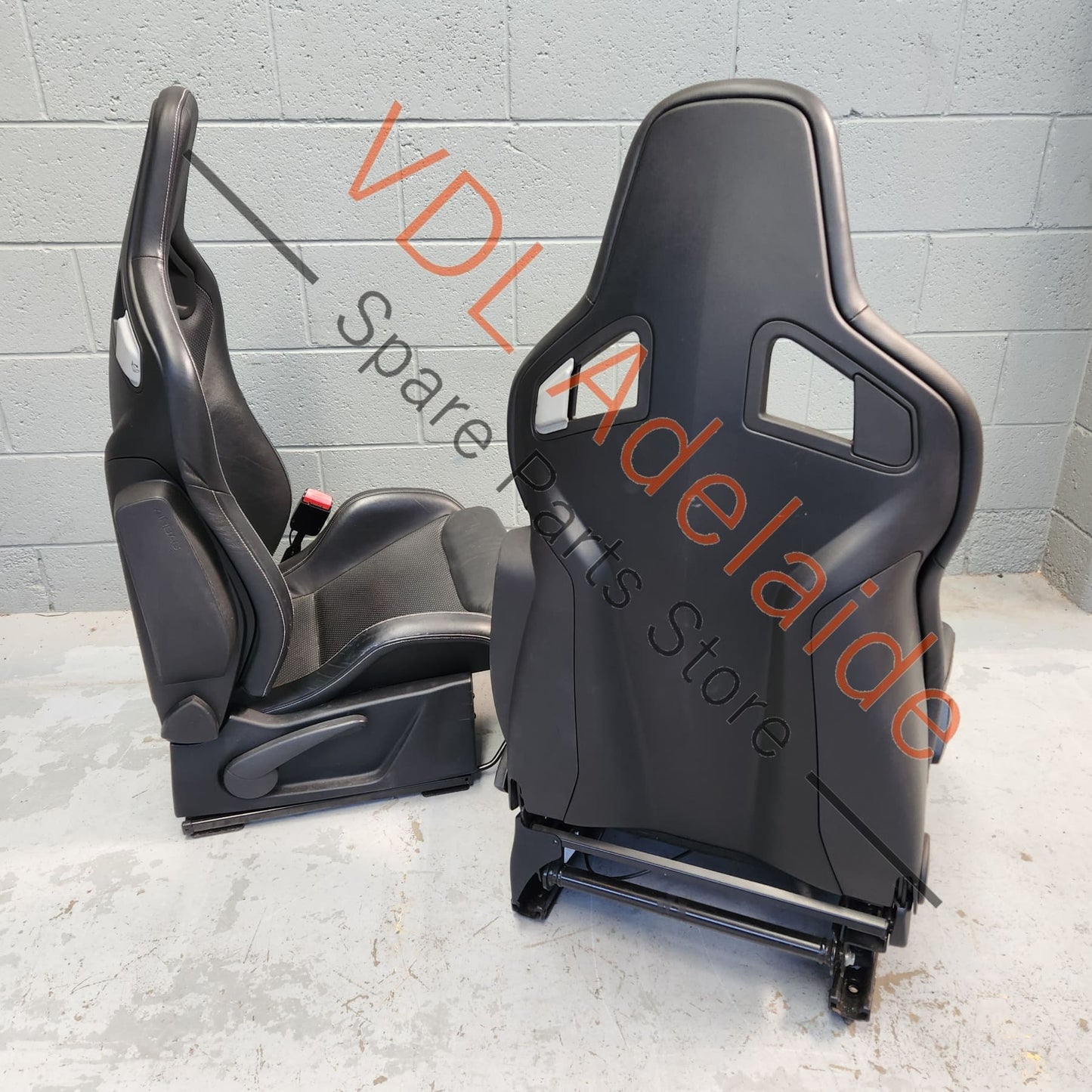  Renault Megane MK3 III Black Leather Recaro Seat Set RS250 RS265 RS275