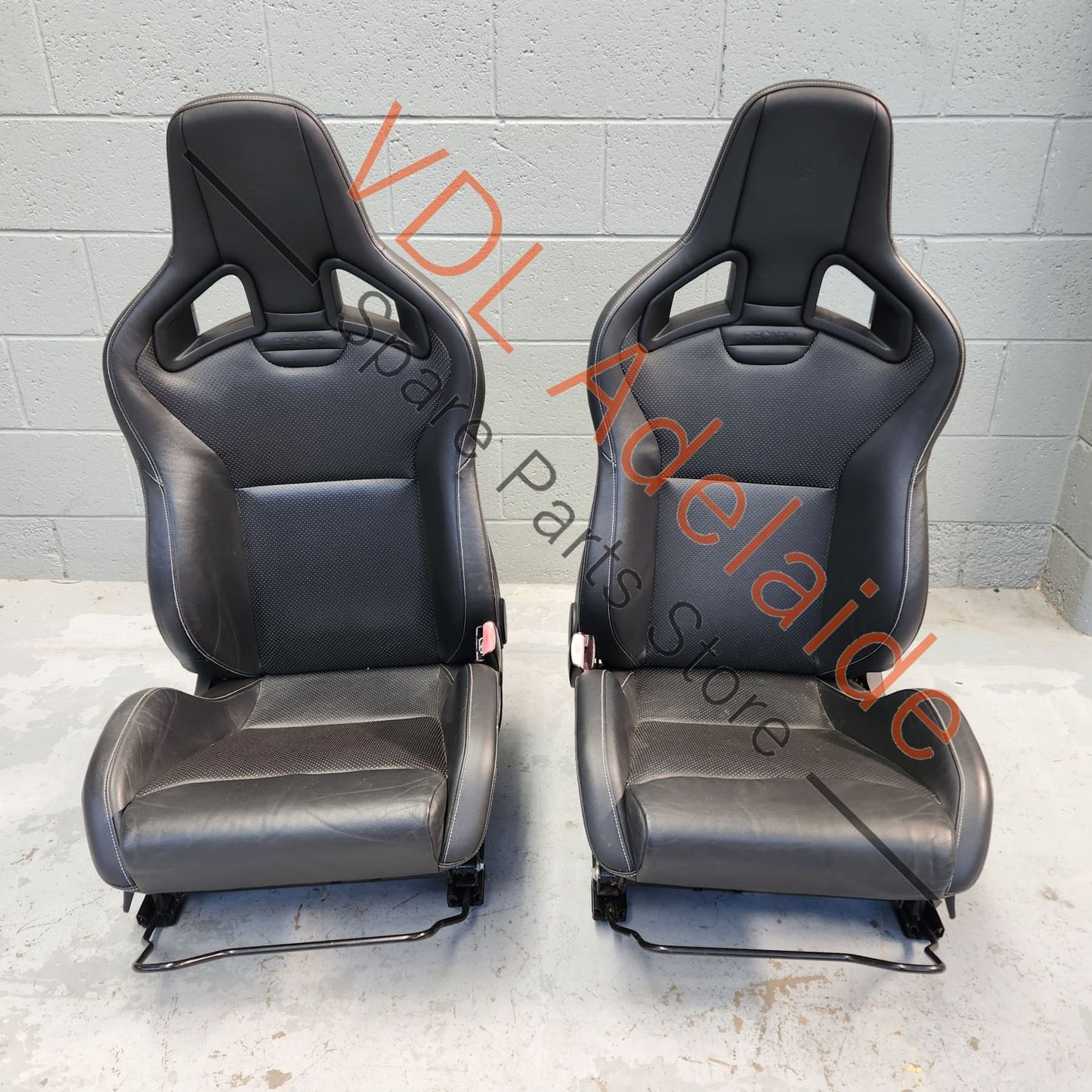  Renault Megane MK3 III Black Leather Recaro Seat Set RS250 RS265 RS275