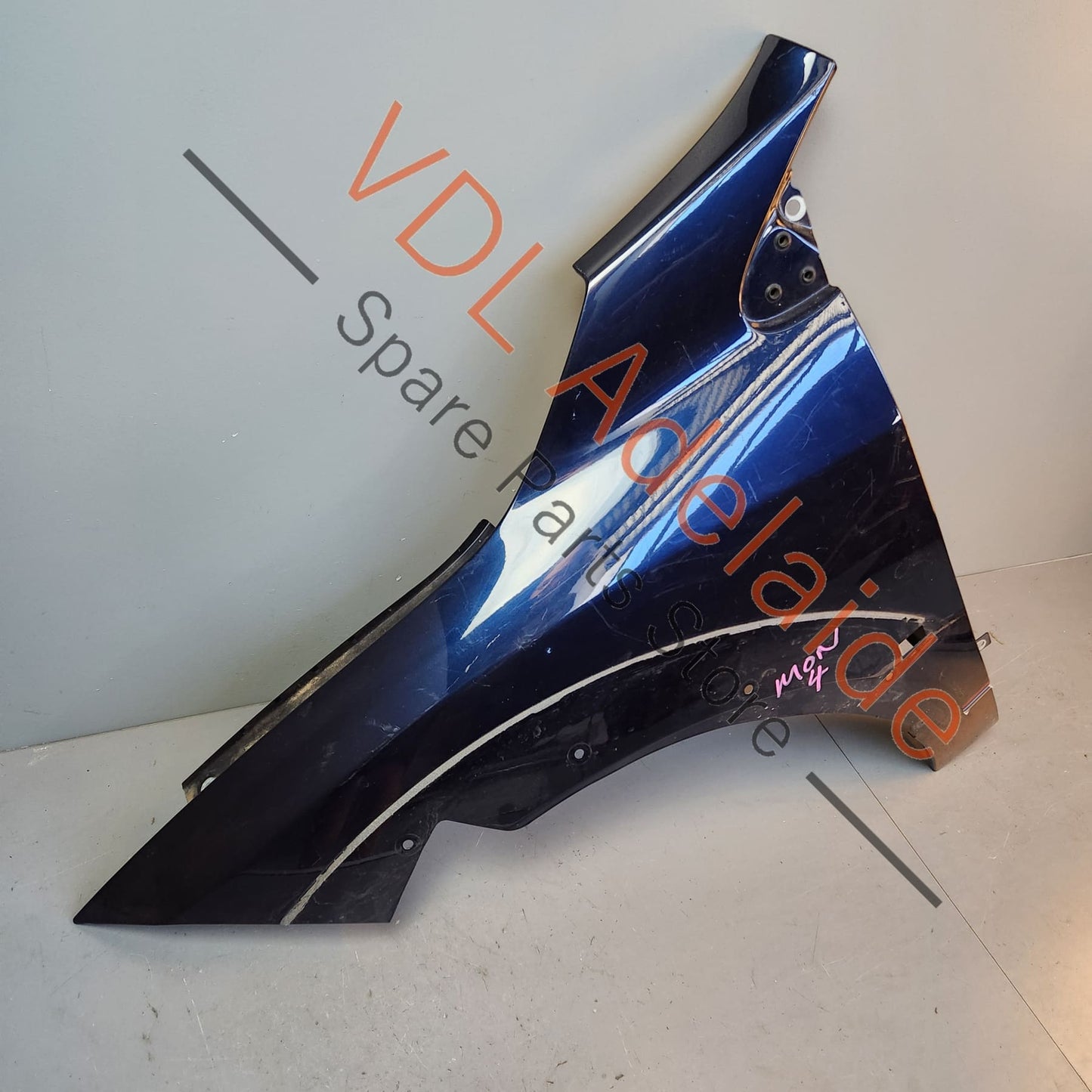 631014484R Renault Megane Front Left Fender Wing Panel Twilight Blue 472