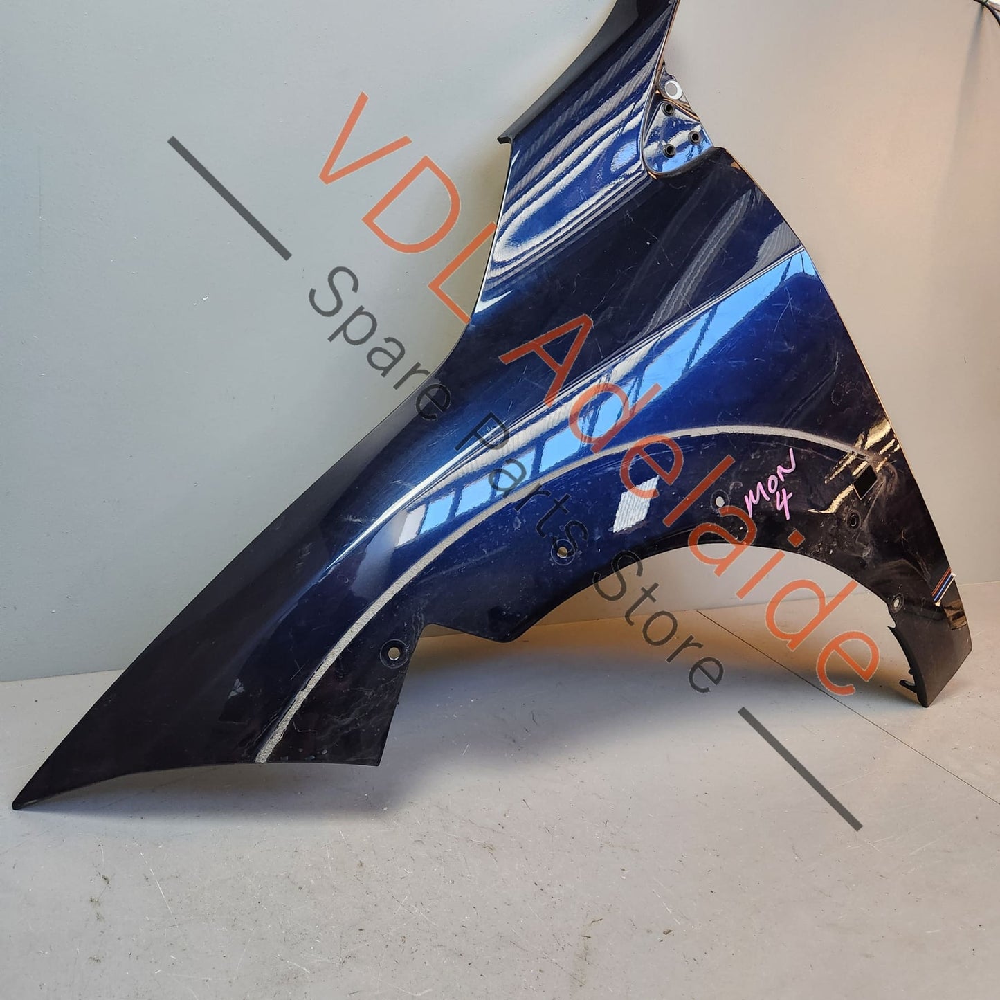 631014484R Renault Megane Front Left Fender Wing Panel Twilight Blue 472