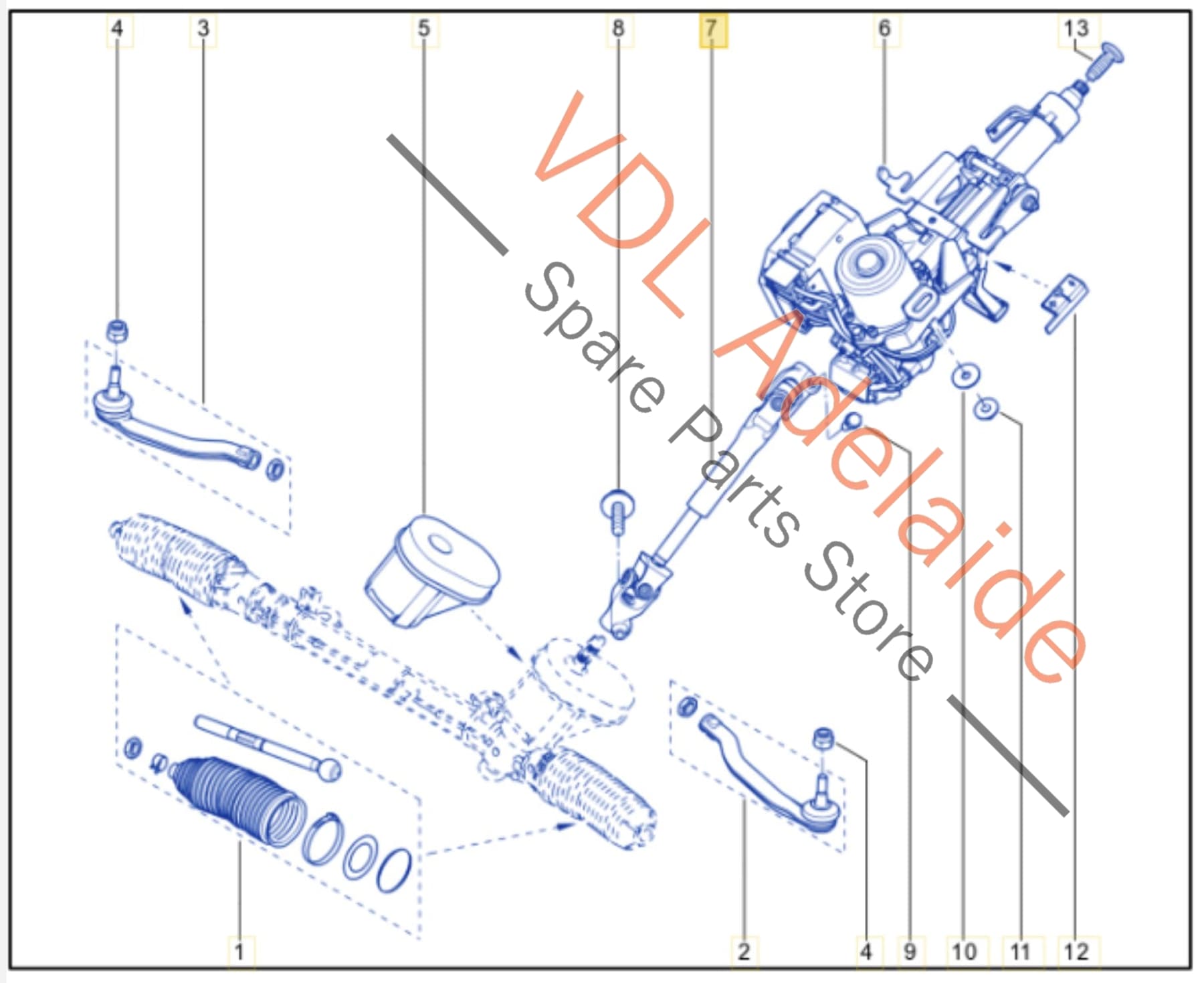 488202634R Renault Megane III 3 Intermediate Steering Shaft Countershaft for RHD 488202634R