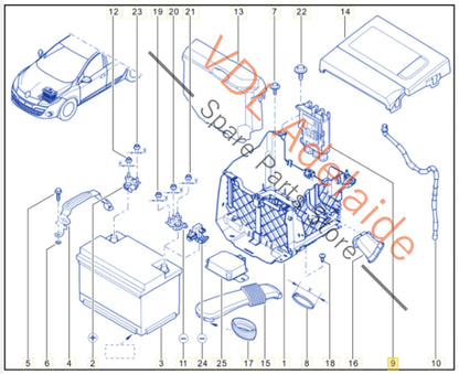 243800010R243800005R Renault Main Battery Control Unit Circuit Breaker Fuse 243800010R 243800005R