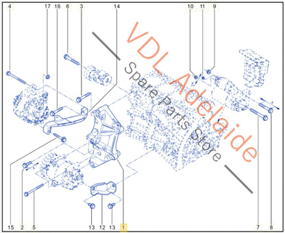 8200100148   Renault Aluminium Engine Bracket Alternator Support 8200100148