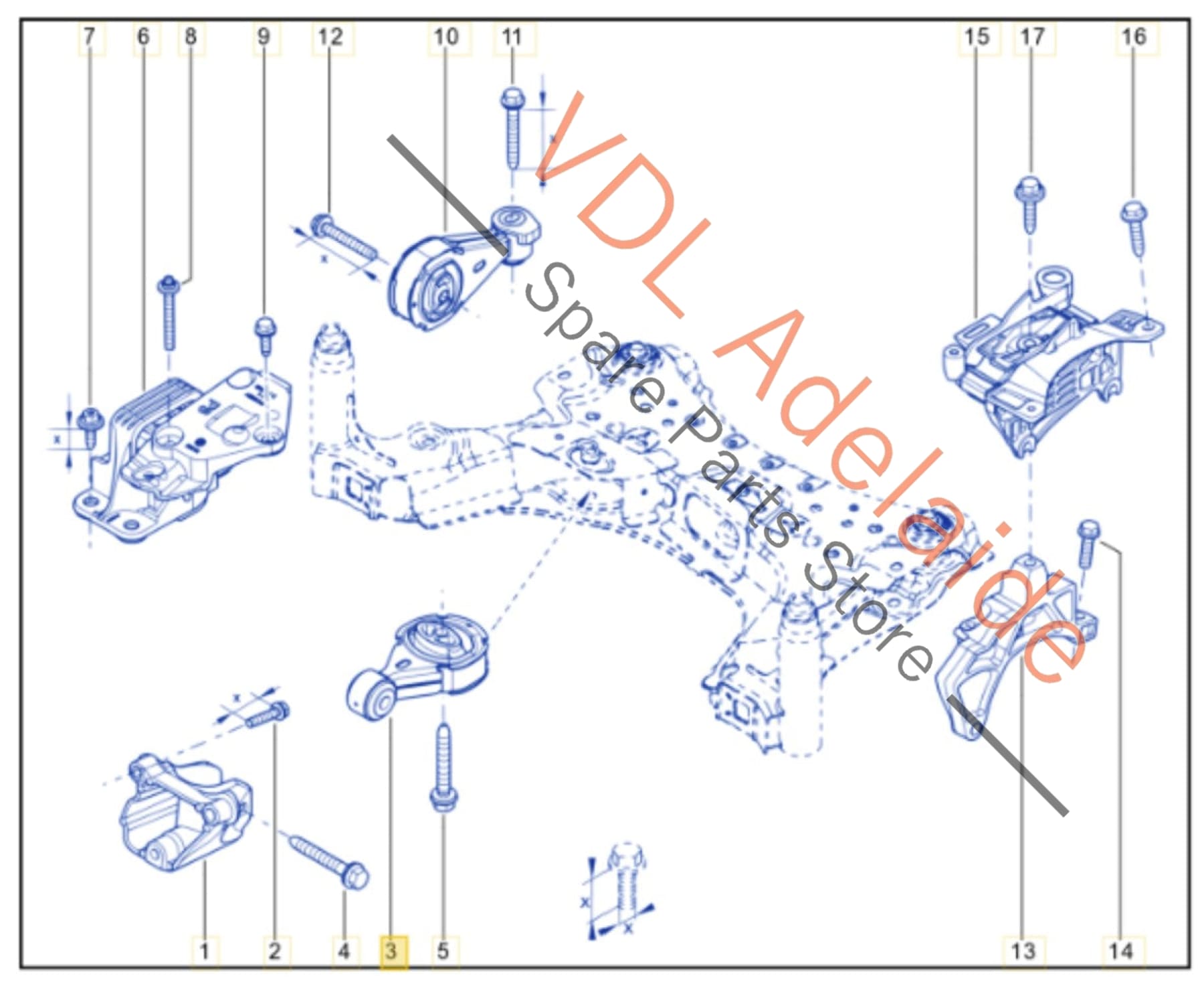 
113320012R 112380008R  Renault Megane RS250 Lower Engine Pendulum Mount 113320012R 112380008R