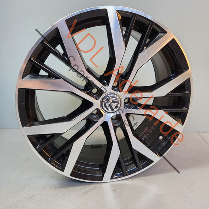 5G0601025AN 7,5JX19H2ET515/112 5G0601025ANFZZ 1x Genuine OEM VW Golf GTI 19 x 7.5 ET51 Alloy Wheel Rim SanDiego Style Design Diamond Cut #01 5G0601025AN FZZ