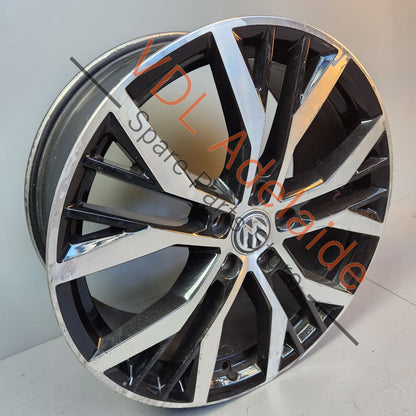 5G0601025AN 7,5JX19H2ET515/112 5G0601025ANFZZ 1x Genuine OEM VW Golf GTI 19 x 7.5 ET51 Alloy Wheel Rim SanDiego Style Design Diamond Cut #03 5G0601025AN FZZ