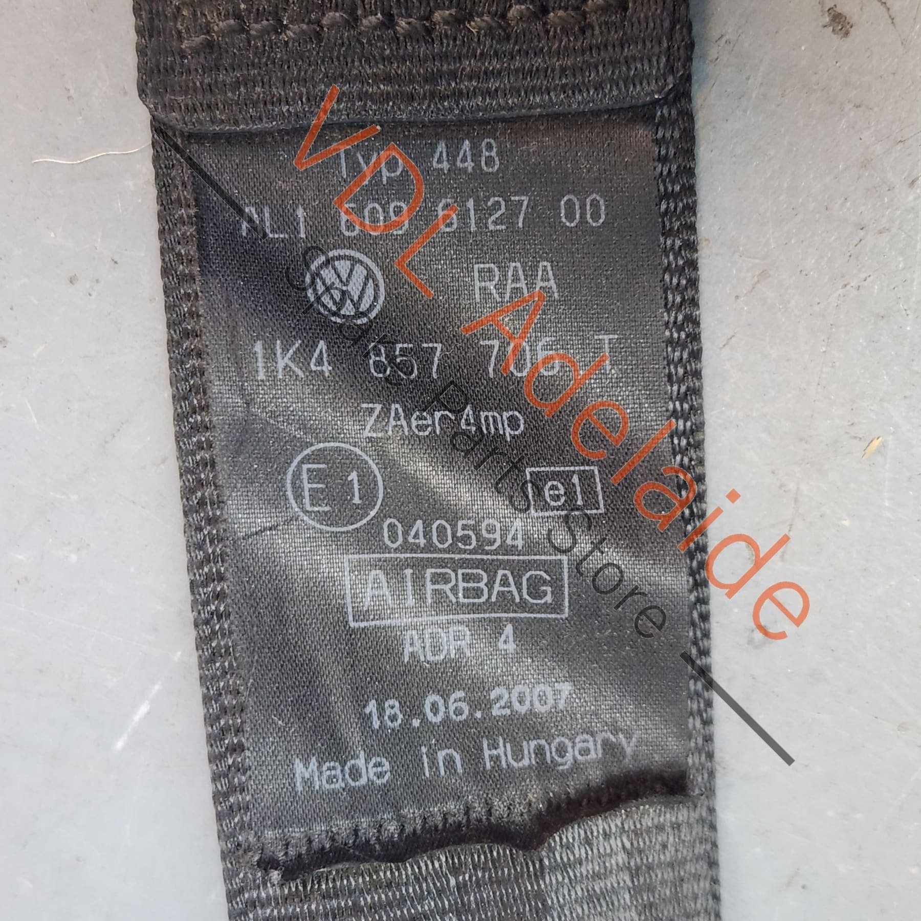 1K4857706ATRAA 1K4857706T   VW Golf MK5 Right Front Seatbelt 1K4857706T 1K4857706AT RAA Suit 4dr RHD vehicles