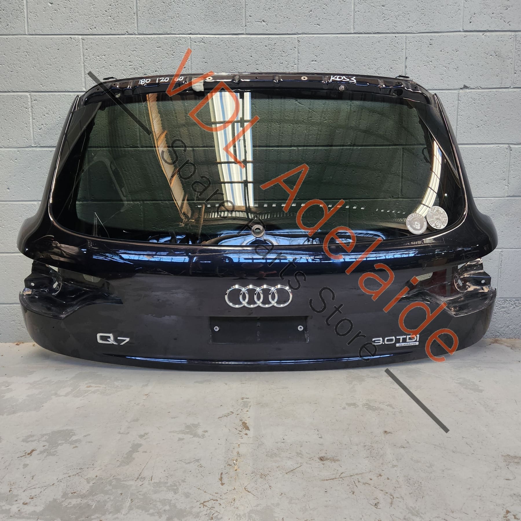 4L0827023B 4L0845501CNVB   Audi Q7 4L Rear Hatch Boot Trunk Door Shell Panel incl Glass 4L0827023B 4L0845501C NVB 2T2T Orca Black Metallic