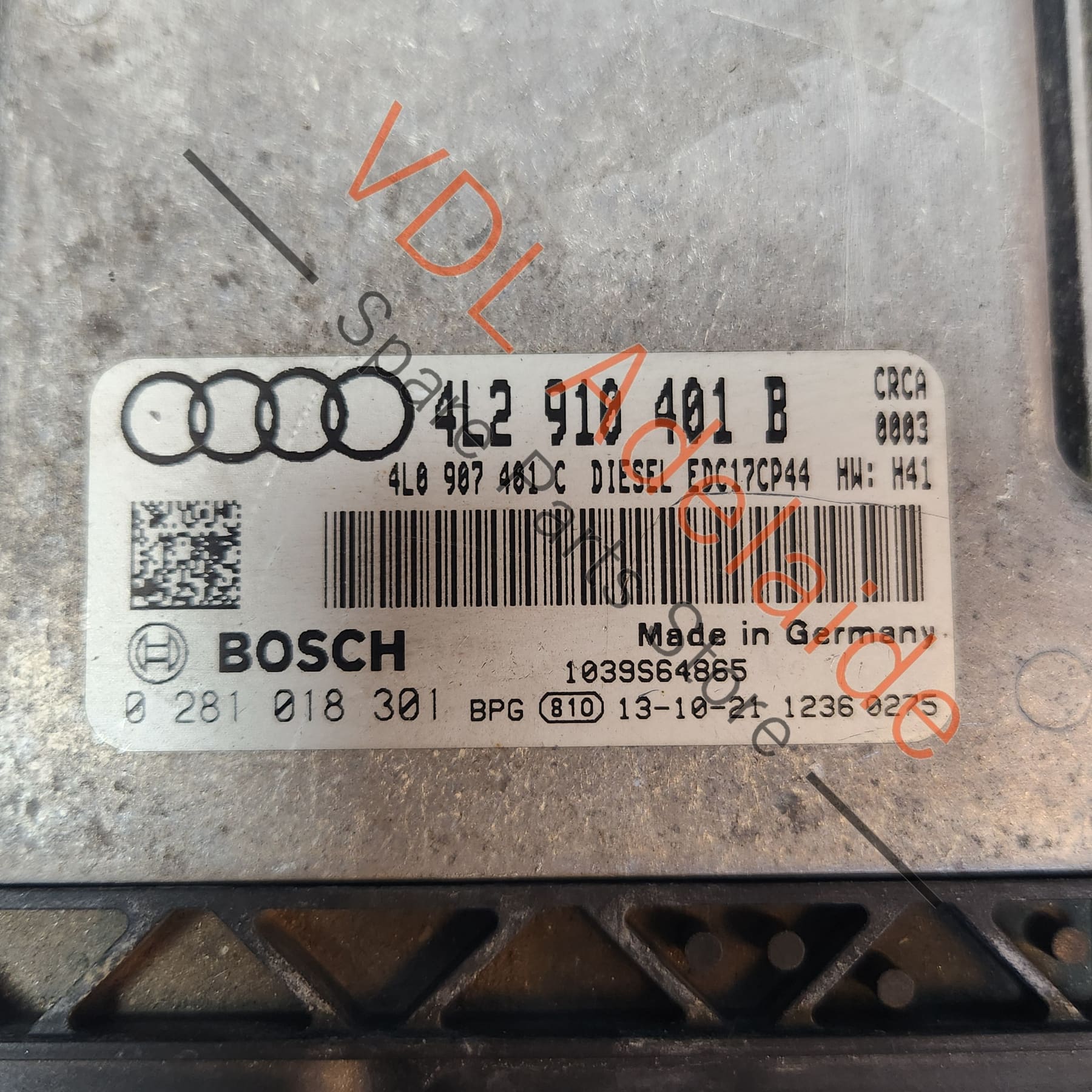 4L2910401B    Audi Q7 ECU Control Unit for Diesel Engine CRCA 3.0 V6 4L2910401B EDC17CP44