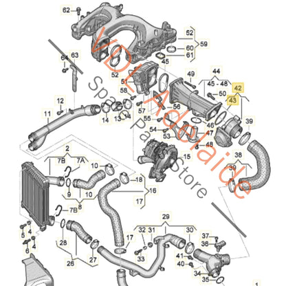 059145950AF 059145950AA   Audi Q7 Throttle Position Butterfly Valve  059145950AA 059145950AF