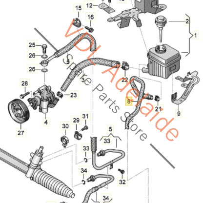 7L8422895E 7L8422895B   Audi Q7 Brake Hose Pipe 7L8422895B 7L8422895E