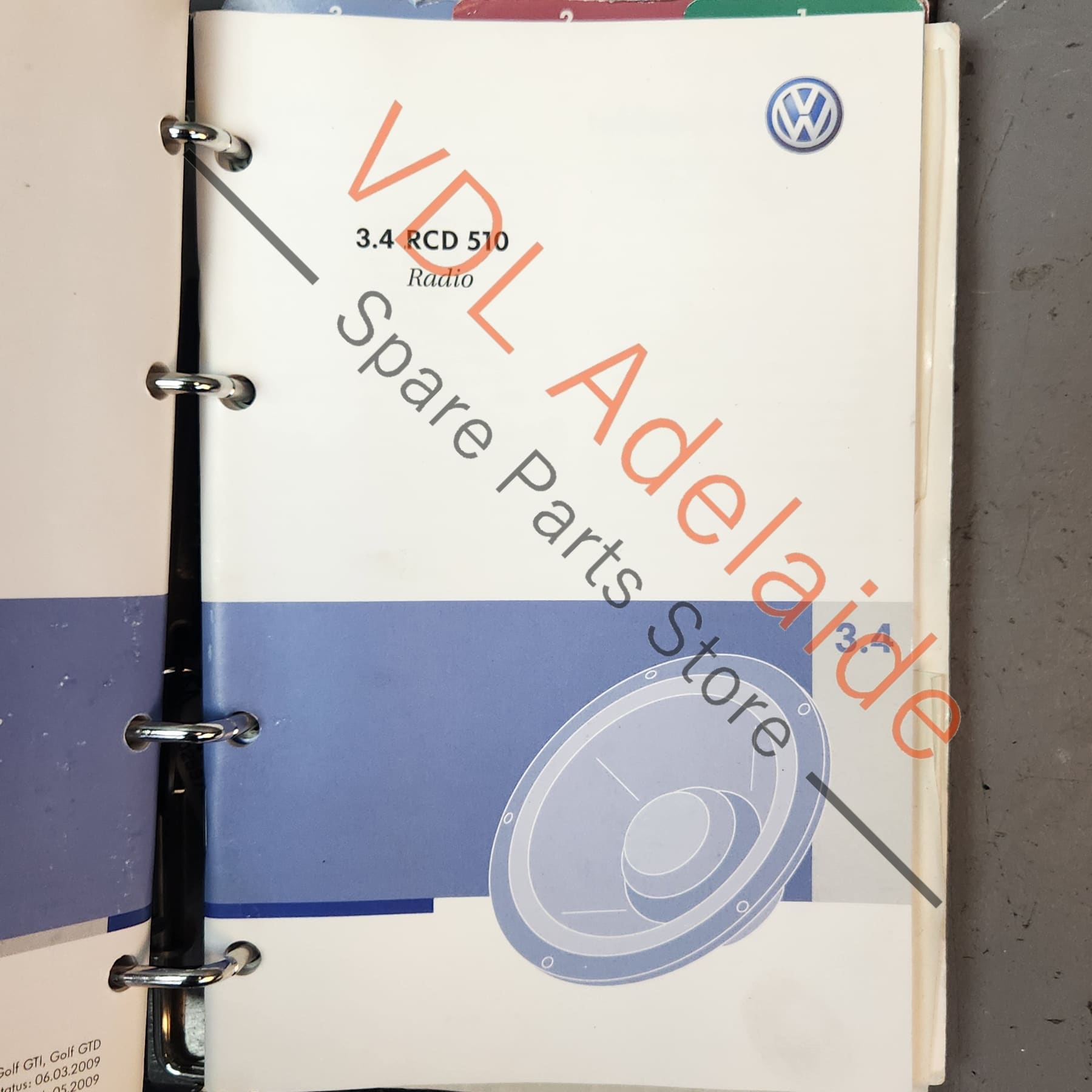     VW Golf MK6 Gti Set of Owners Books Manuals with Pouch Folder