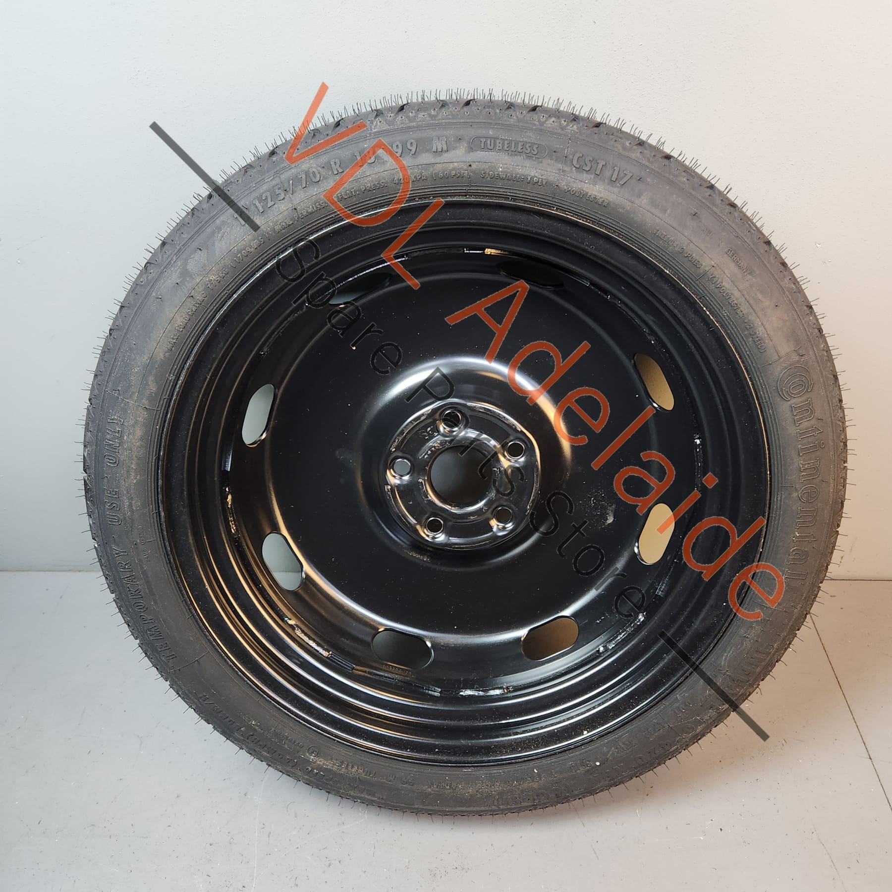 5G0601011J    18 x 3.5in VW Audi Space Saver Spare Wheel T125/70R18 99M 3.5J X 18H2 ET25.5