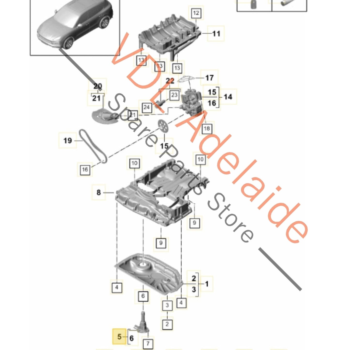 PAB90766000 06M907660A   Porsche Engine Oil Level Sensor 06M907660A PAB90766000