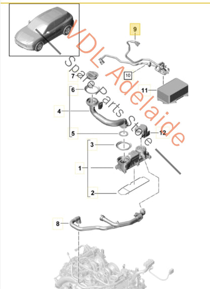 
PAB10321710 PAC103217H   Genuine Porsche Cylinder Block Oil Breather Tube Hose Pipe PAB10321710 PAC103217H