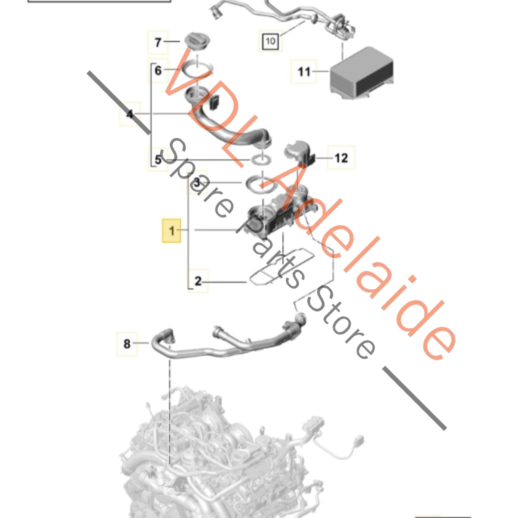 
PAB103495B 06M103495P   Genuine Audi Porsche VW Oil Separator Filler PAB103495B 06M103495P