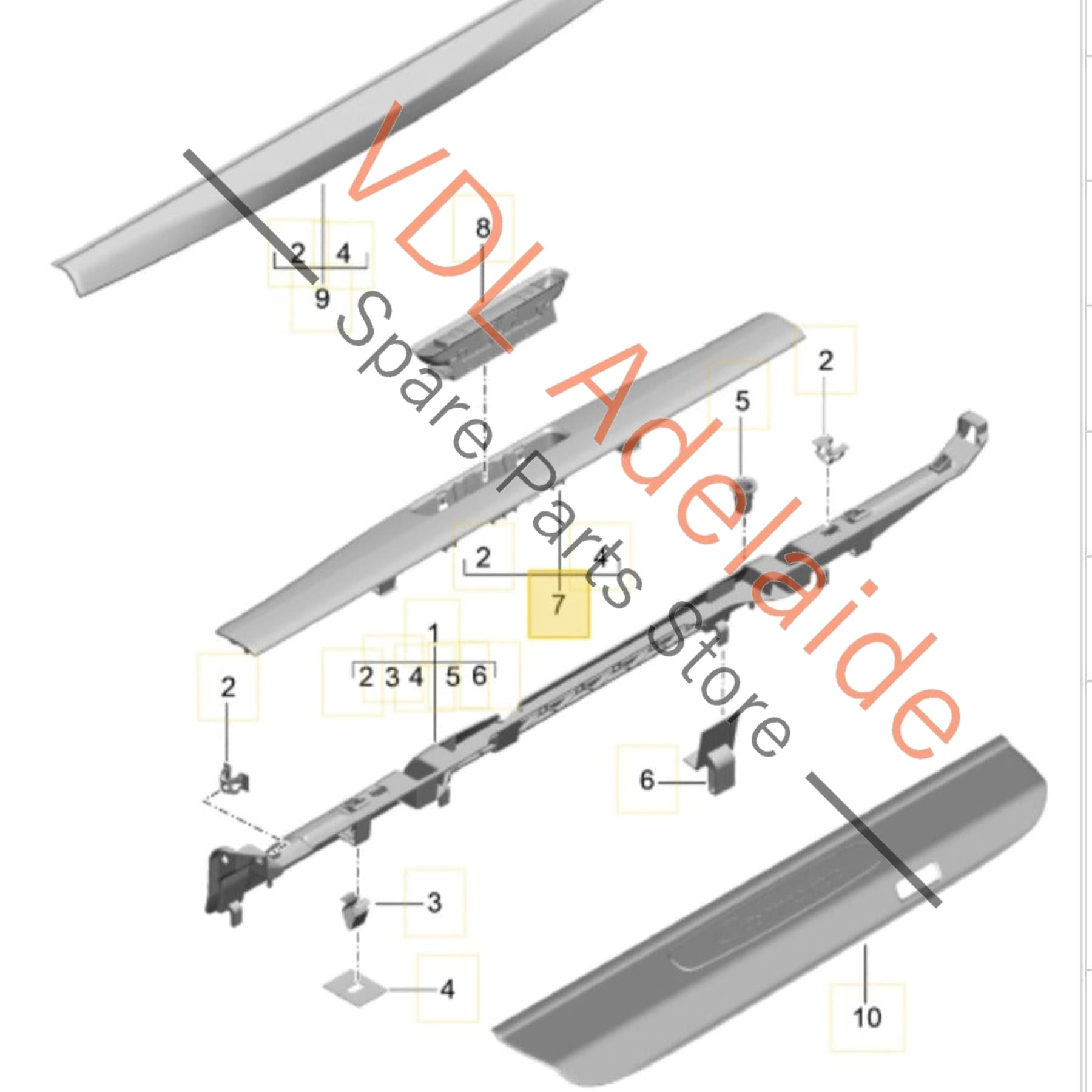 99155512000 991555120001   Porsche 911 991 Right Side Drivers Door Sill Trim for RHD model 99155512000 1E0