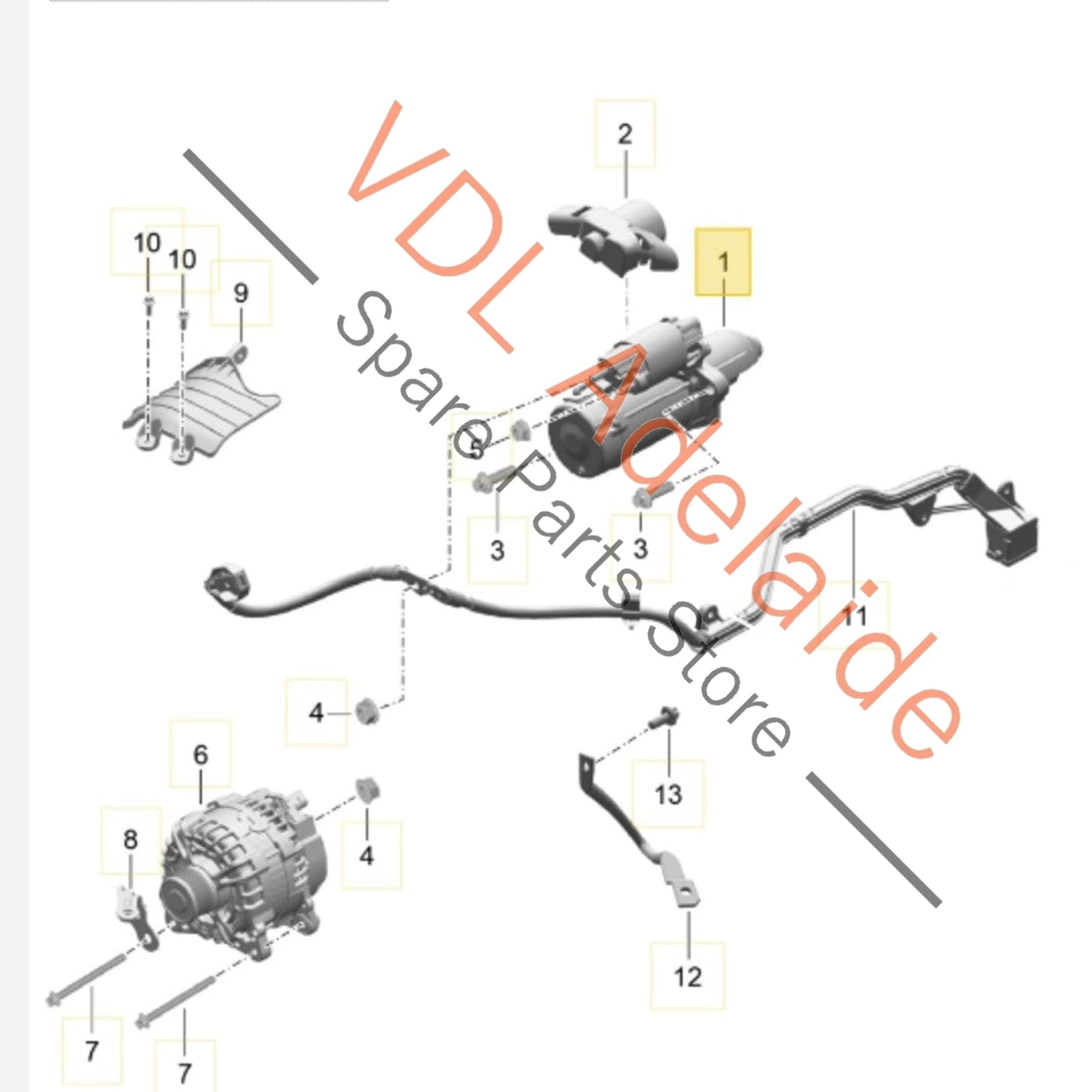 9A260410900 9A2604109X   Genuine Porsche 911 Boxster Cayman Starter Motor 9A260410900