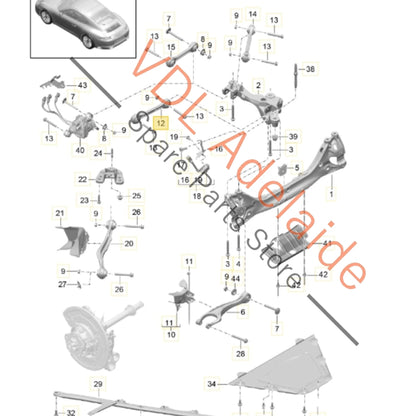 9P1505397A 9P1505425A 
99133104703  Porsche 911 Right Side Upper Suspension Control Arm Wishbone 9P1505425A 9P1505397A