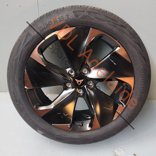 10E601025LXEB 10E601025L    Cupra Born K11 eBoost Black Copper Typhoon 19in x 7.5 Alloy Wheel 10E601025L XEB #02