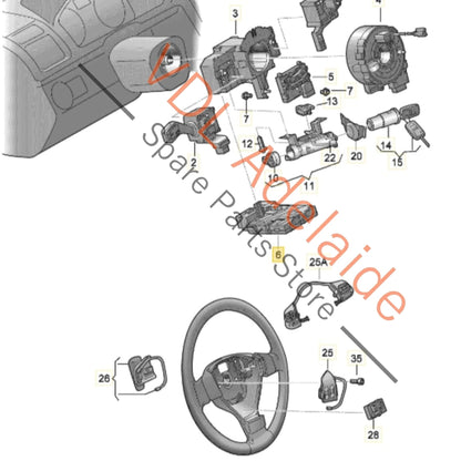 1K0953549CF 1K0953549CD   VW Golf MK6 Steering Column Control Module 1K0953549CD 1K0953549CF