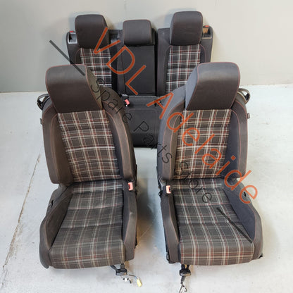     VW Golf MK6 Gti 2dr Tartan Cloth Fabric Seat Set