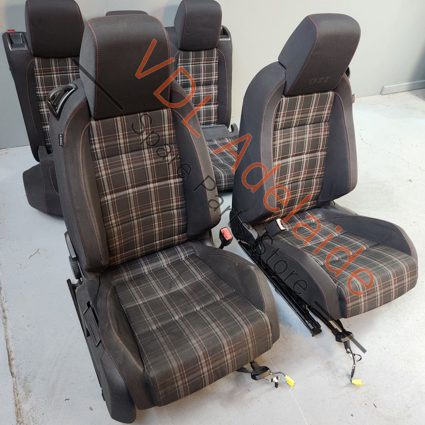     VW Golf MK6 Gti 2dr Tartan Cloth Fabric Seat Set