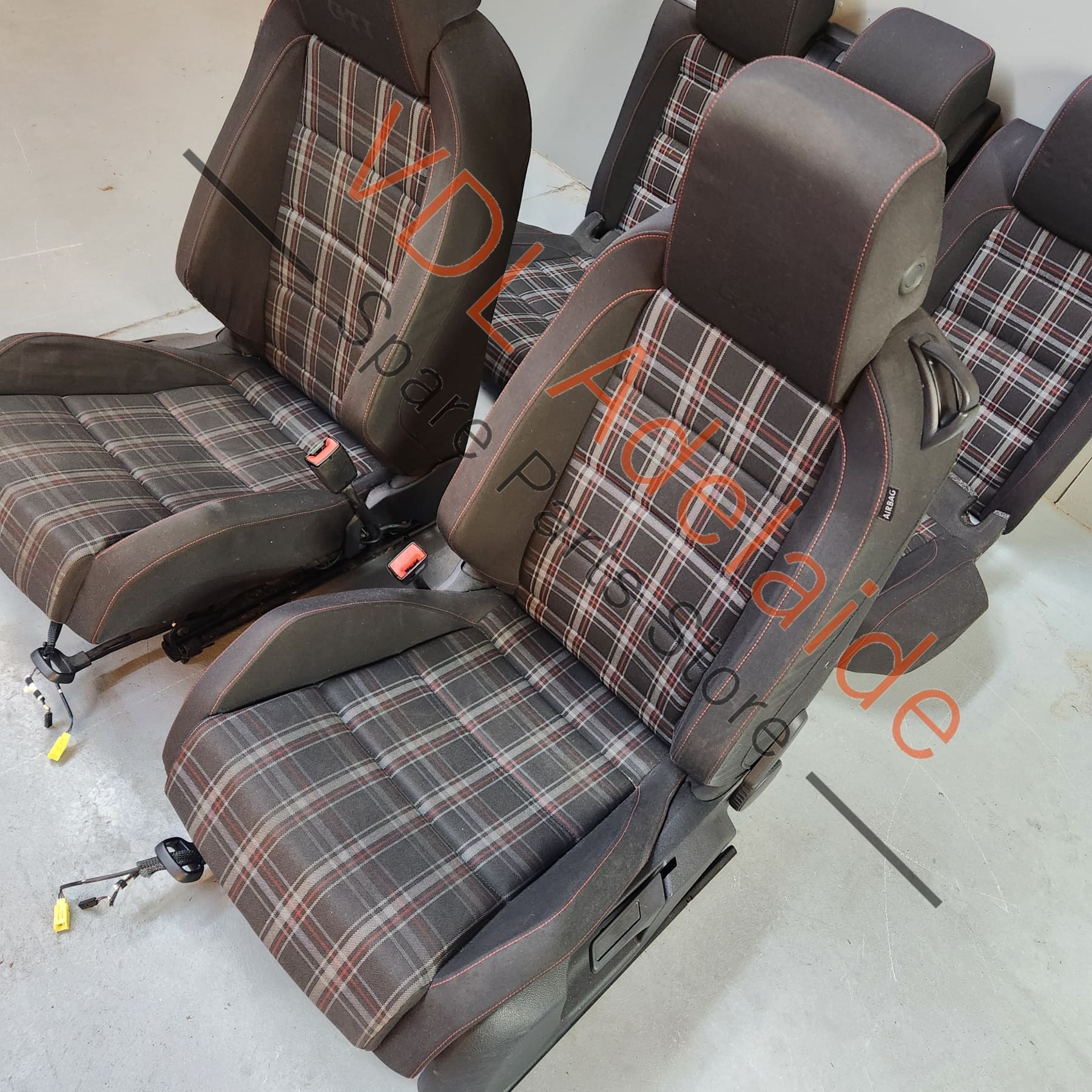     VW Golf MK6 Gti 2dr Tartan Cloth Fabric Seat Set