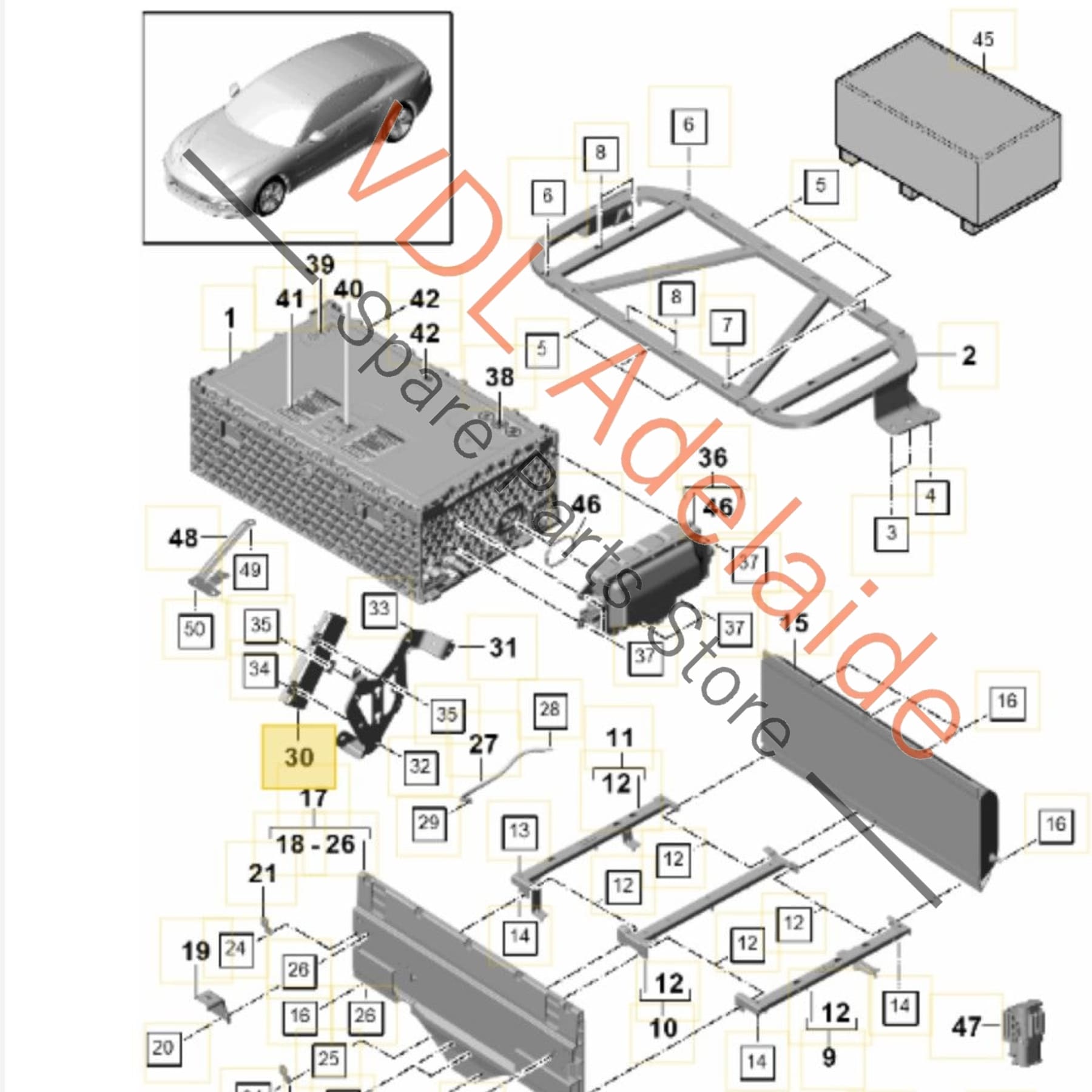 PAB915233M 4M0915233L   Porsche Hybrid Battery Control Unit Module 4M0915233L PAB915233M