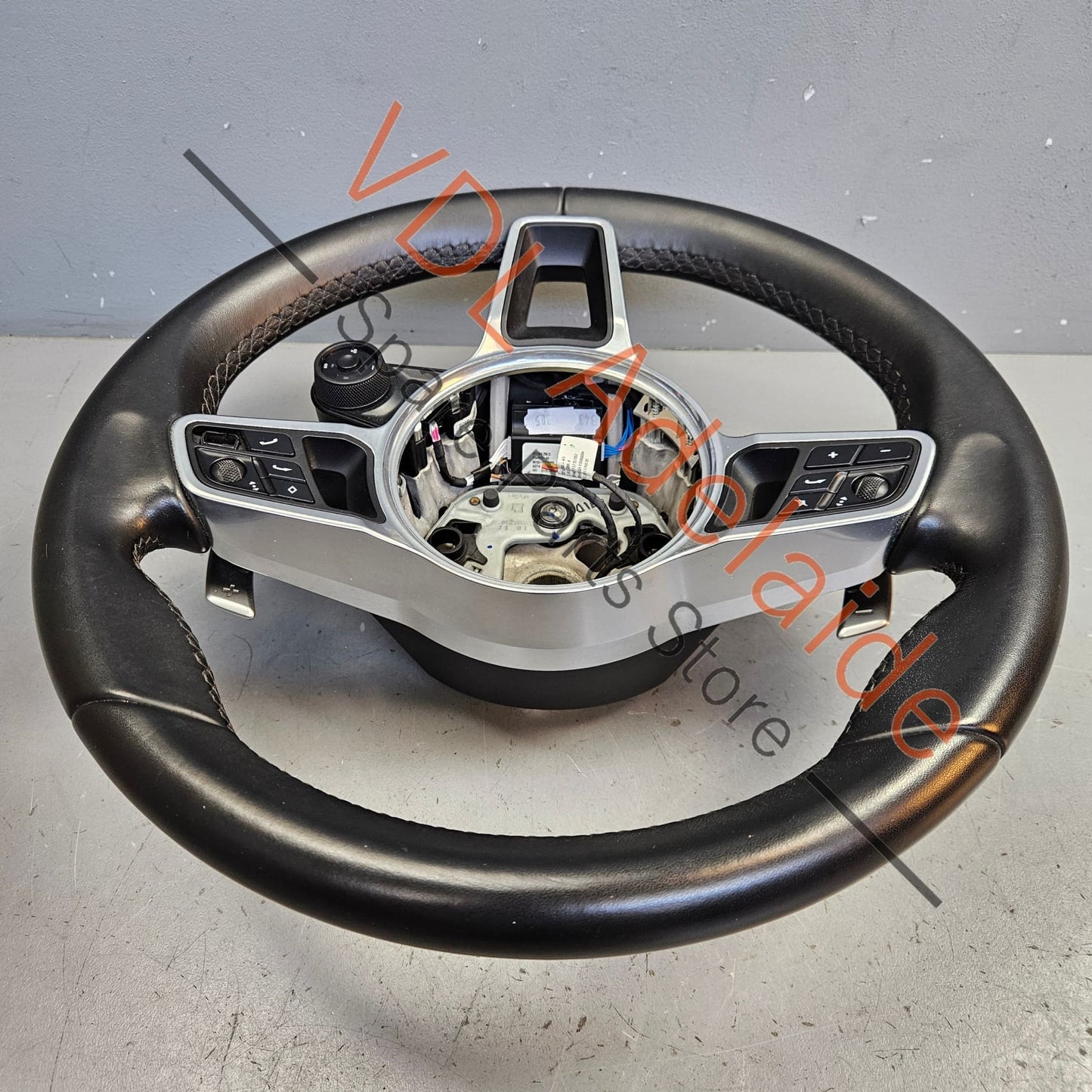 971419091RSA34 971919680B6N3    Porsche Sport Chrono Steering Wheel Black Leather 971919680B 6N3 Cayenne Panamera 971419091RS A34