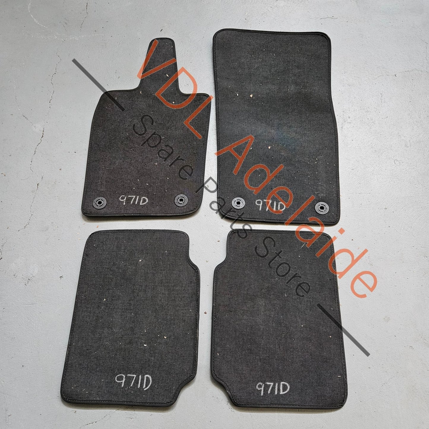      Porsche Panamera 971 Set of Floor Carpet Mats Genuine OEM