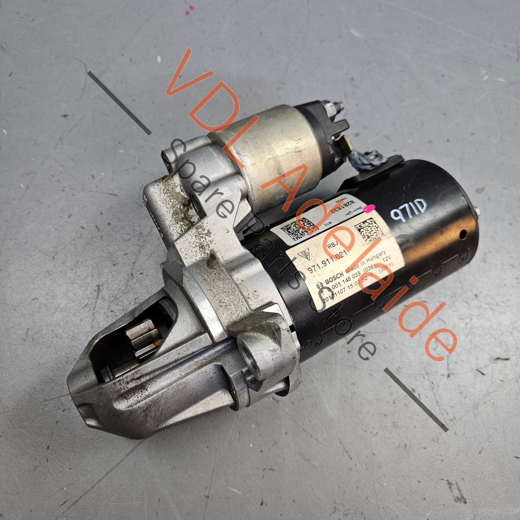 971911021B 971911021    Porsche Starter Motor 971911021B