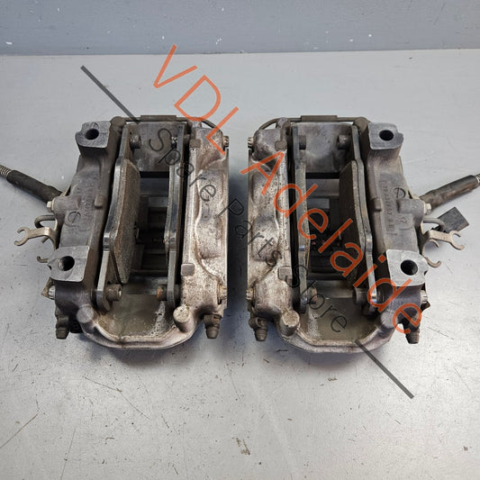 971615423R 971615424R Porsche Brembo 4 Piston Pot Rear Brake Caliper Set 971615423R 971615424R for 18in Rotor Radial Mount