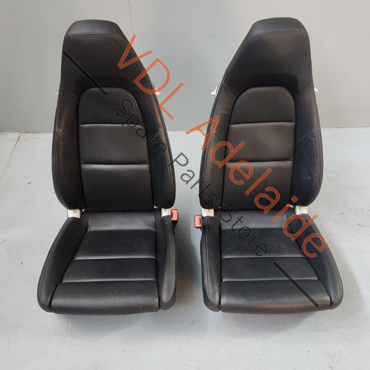     Porsche 911 991 Pair of front Seats Black Leather with 14 Way Electric Adjustment and Heating