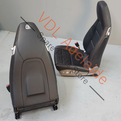     Porsche 911 991 Pair of front Seats Black Leather with 14 Way Electric Adjustment and Heating