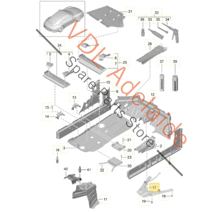 99150423302 99150423301   Porsche 911 Front Subframe Bracket 99150423302 99150423301