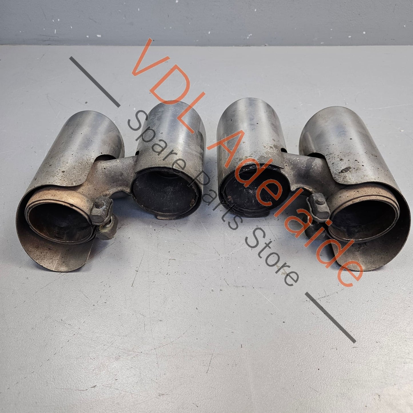 99111146605 99111146505   Porsche 911 Carrera S Quad Sport Exhaust Tail Pipe Set 99111146605 99111146505