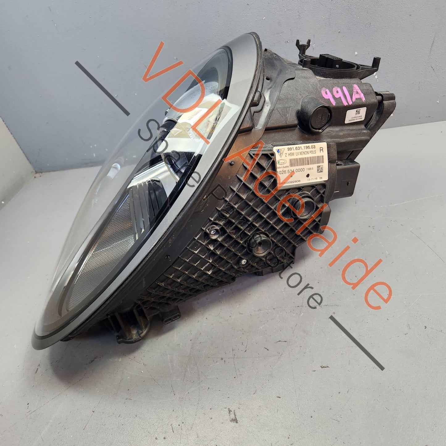 99163129603 99163119603 99163129602  Porsche 911 991.2 Right PDLS Xenon Headlamp Headlight Suit RHD models 99163119603 99163129602 99163129603