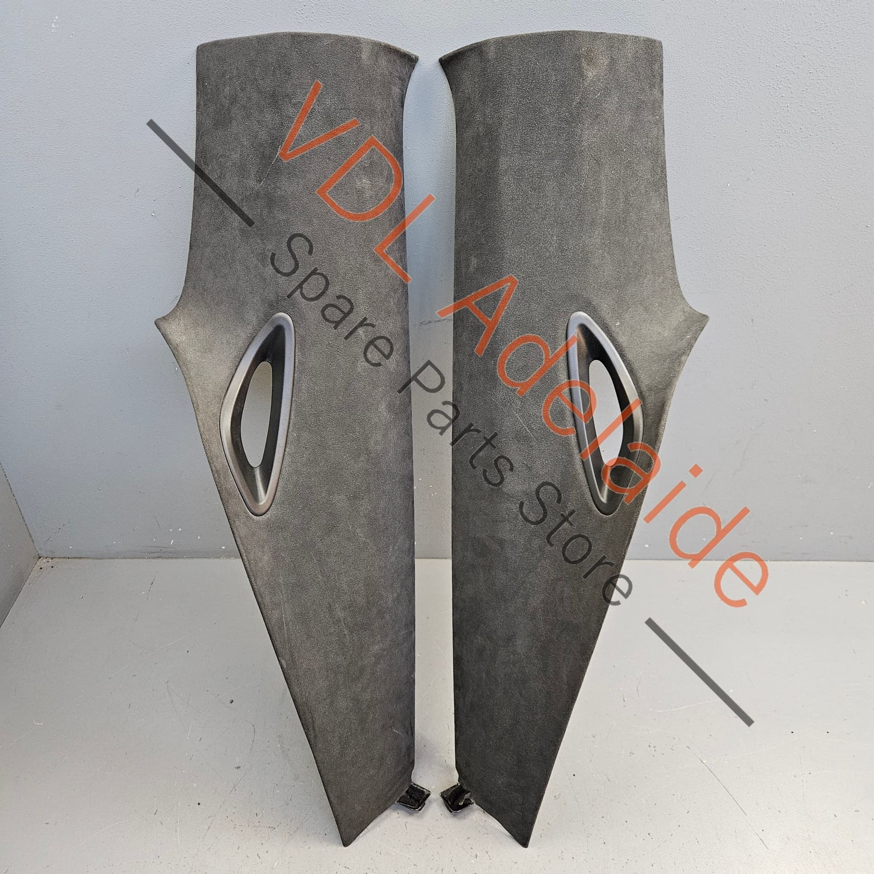 991555187012W0 991555188012W0   Porsche 911 991 Coupe C Pillar Interior Trim Set Alcantara Left 99155518701 2W0 and Right 99155518801 2W0