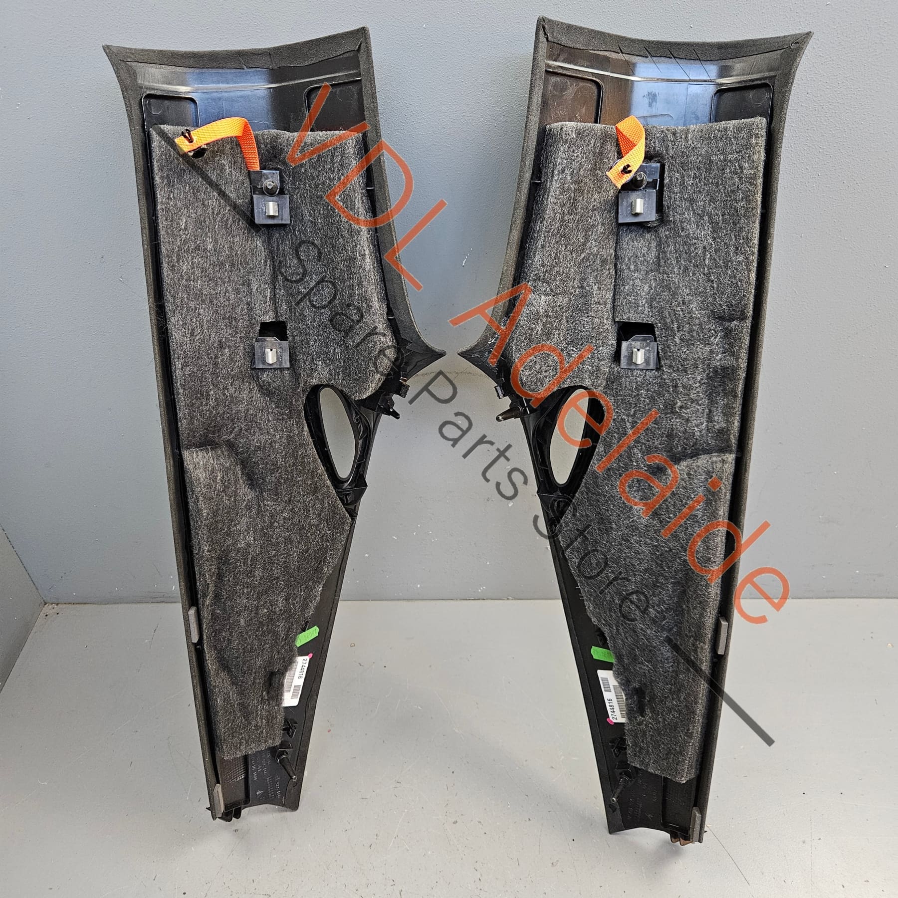 991555187012W0 991555188012W0   Porsche 911 991 Coupe C Pillar Interior Trim Set Alcantara Left 99155518701 2W0 and Right 99155518801 2W0