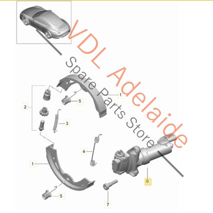 97035209105 298609403   Porsche 911 991 Left Rear Electric Parking Brake Servomotor Servo 97035209105 298609403